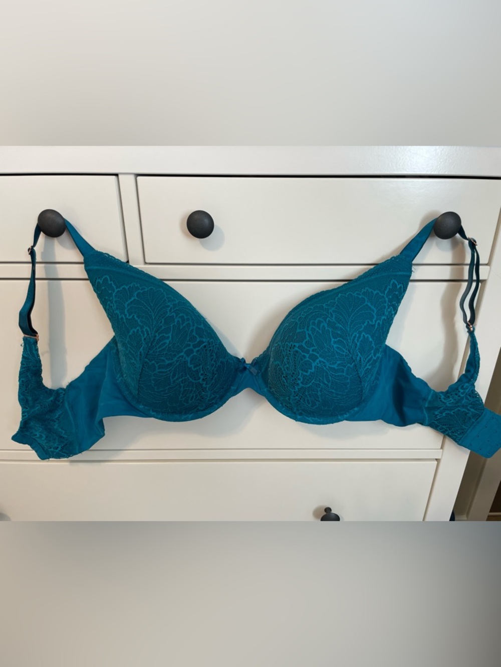 Penningtons Teal Lace Underwire Bra